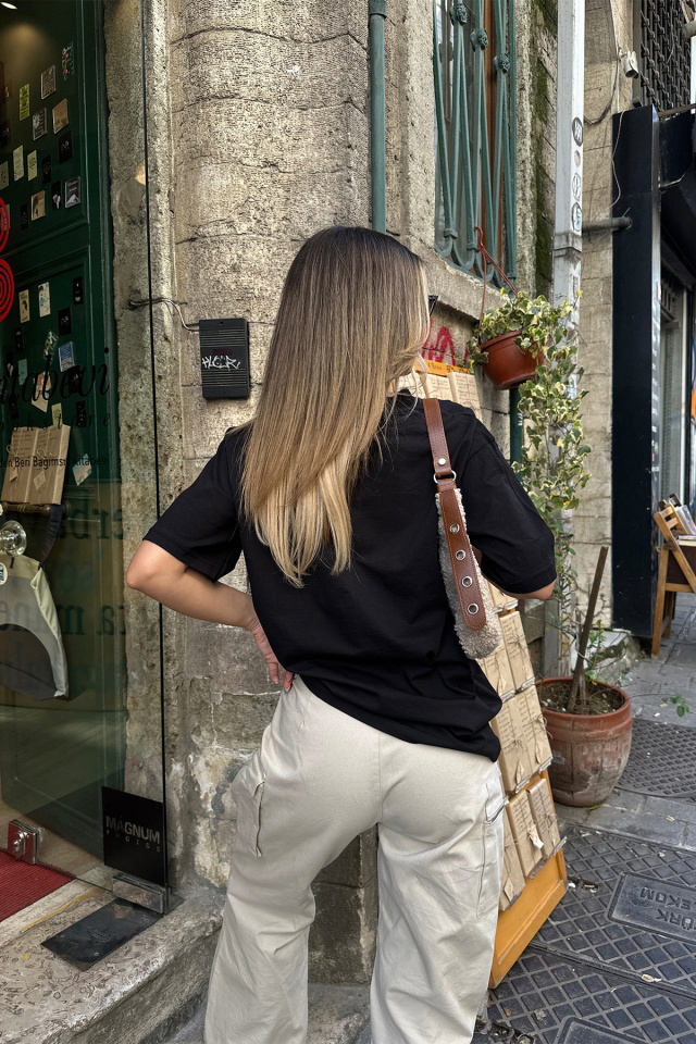 Siyah Basic Tişört ATE6107