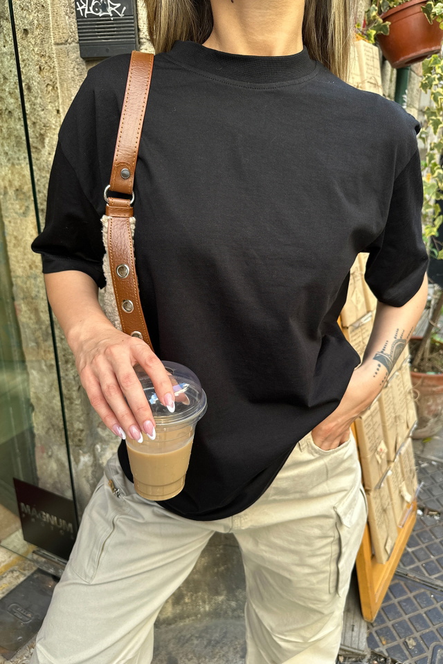 Siyah Basic Tişört ATE6107