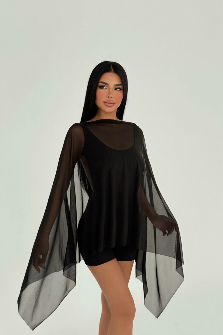 Siyah Carrie Mini Tulum ATE-2678 - EYYO