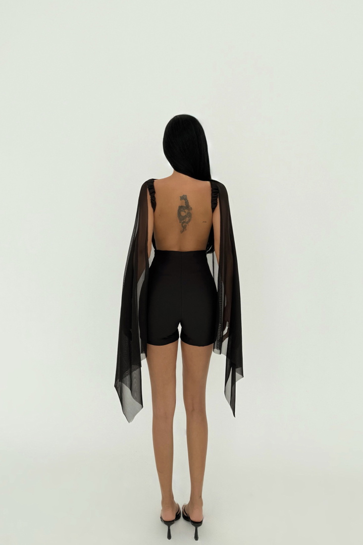 Siyah Carrie Mini Tulum ATE-2678 - EYYO