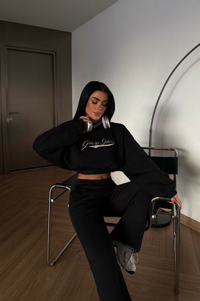 Siyah Giaspy Eşofman Takımı ATE-4291 - 3