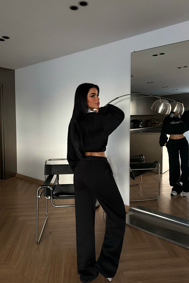 Siyah Giaspy Eşofman Takımı ATE-4291 - 4