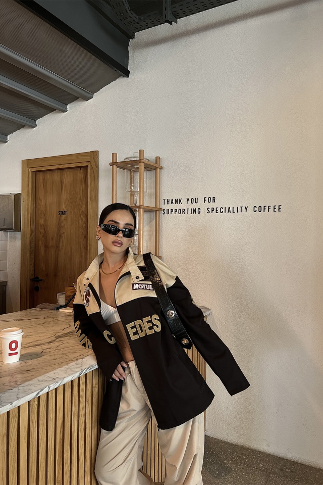 Siyah Baskılı Kolej Ceket ATE2549 - 4