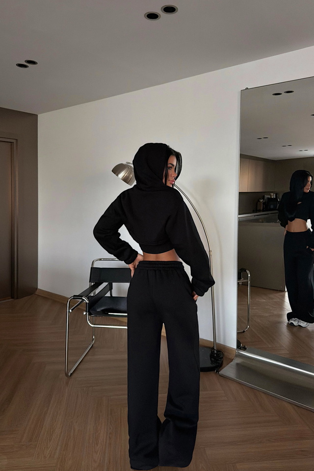 Siyah Corsica Eşofman Takımı ATE-3885 - 3