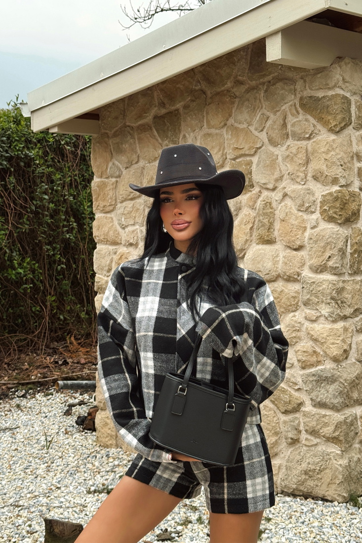 Siyah Kofia Şapka ATE-2541 - EYYO