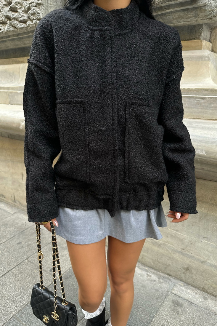 Siyah Cep Detay Ceket ATE-0206 - DMR