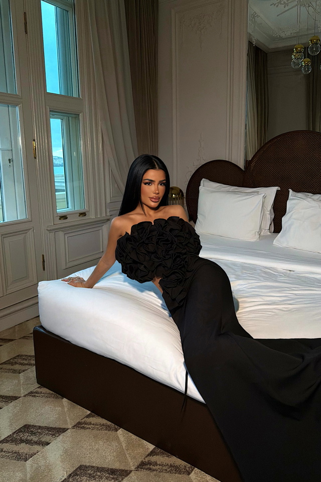 Siyah Ruffle Takım ATE-4430 - 3