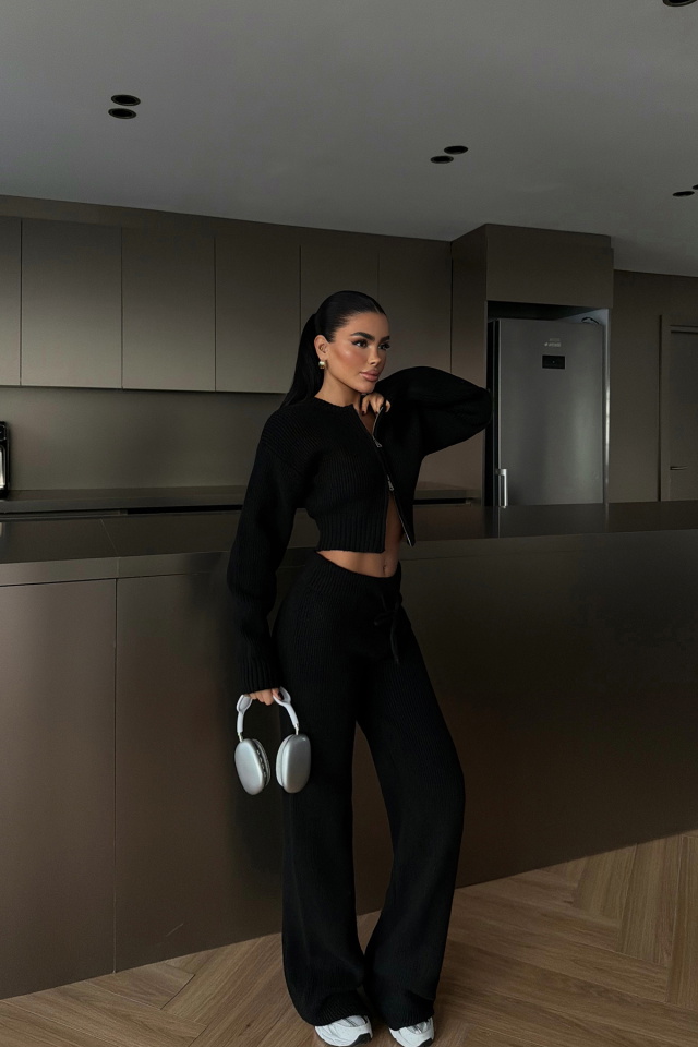 Siyah Zaria Triko Takım ATE-3980 - 3