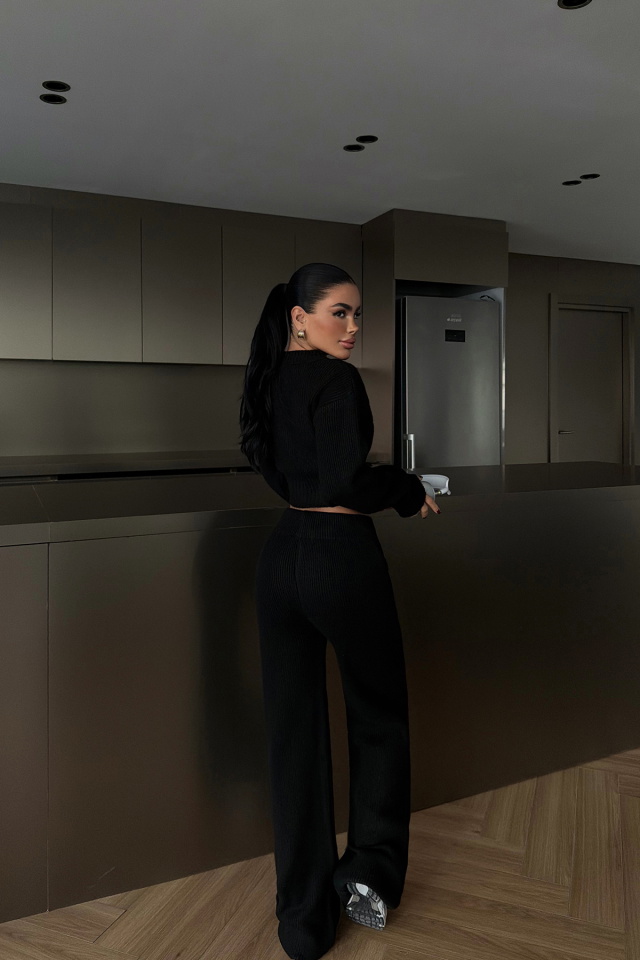 Siyah Zaria Triko Takım ATE-3980 - 4