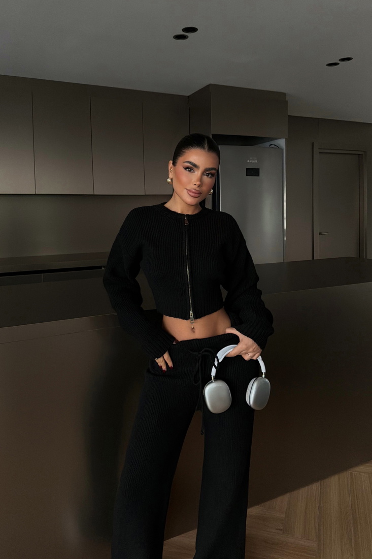 Siyah Zaria Triko Takım ATE-3980 - EYYO