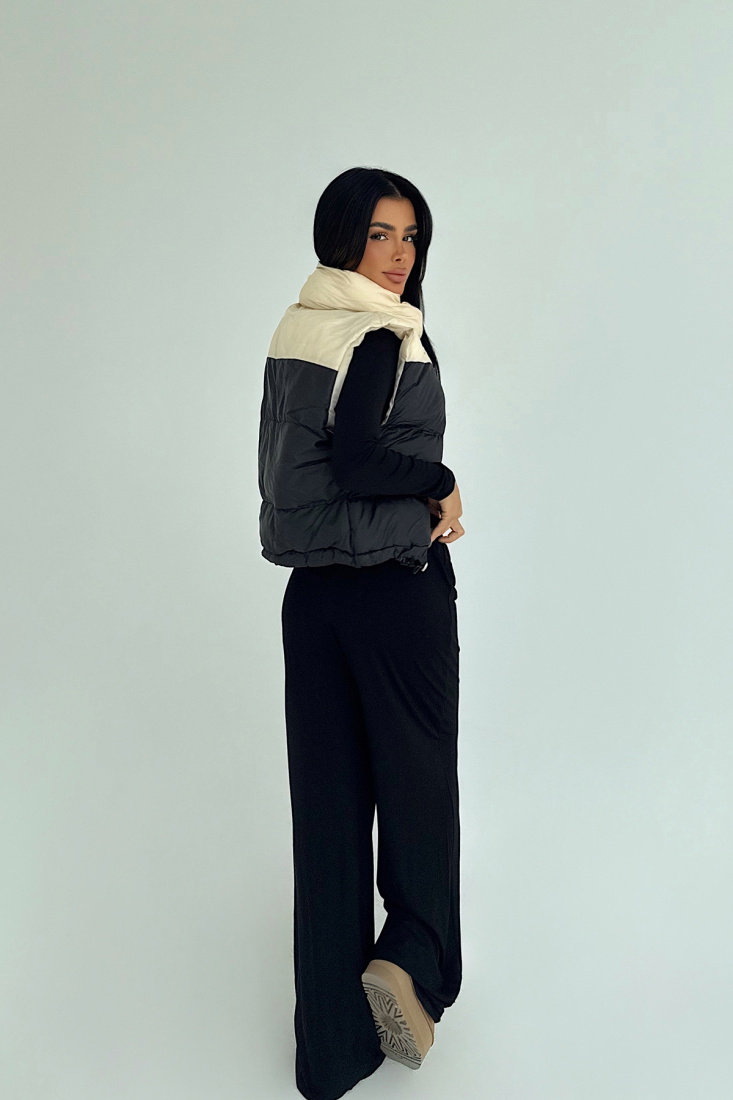 Siyah Scrunch Şişme Yelek ATE-3810 - EYYO