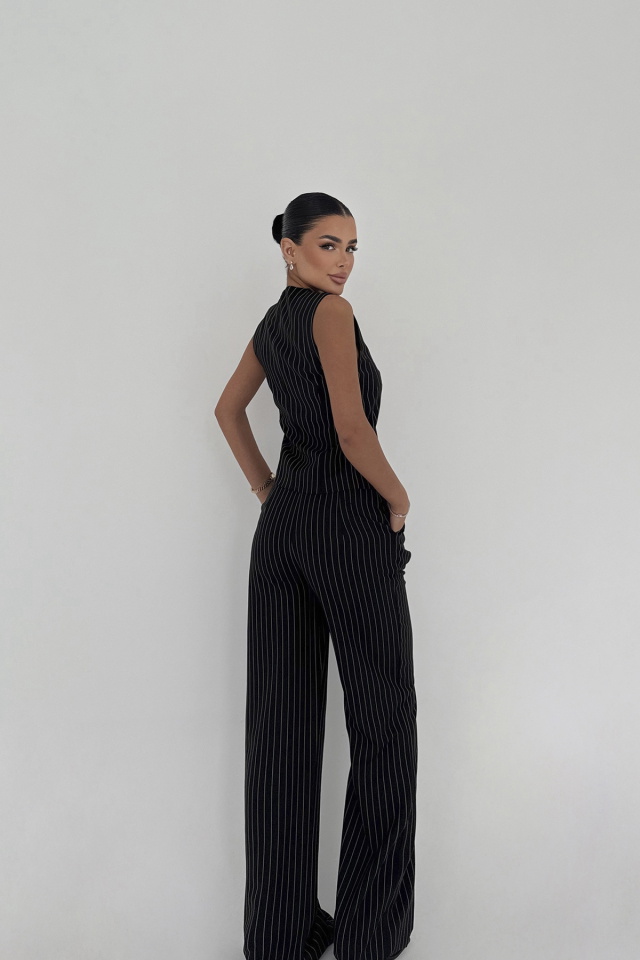 Siyah Çizgili Pantolonlu Takım ATE-2192 - 3