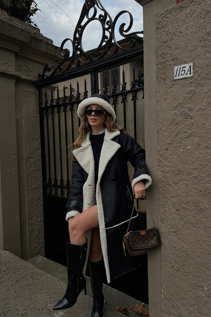 Siyah Deri Mont ATE2974 - EYYO