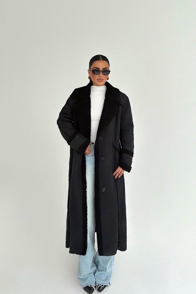 Siyah Bronski Ceket ATE-3785 - 1