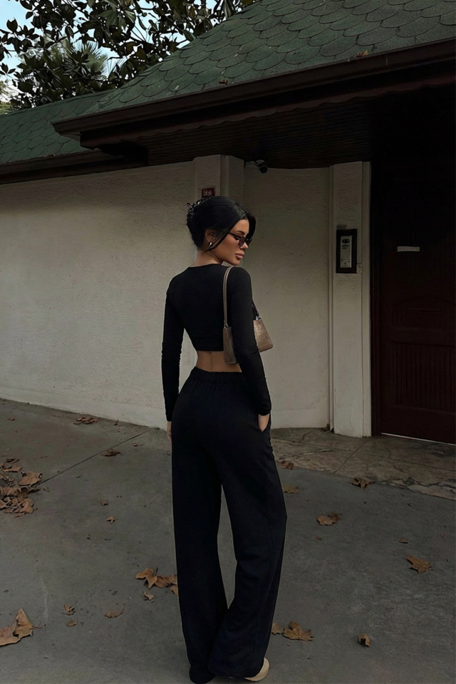 Siyah Rapha Alt Üst Takım ATE-3646 - 2