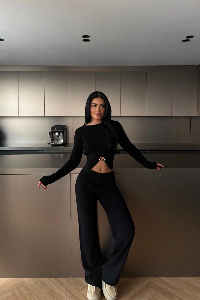 Siyah Octavia Triko Takım ATE-4436 