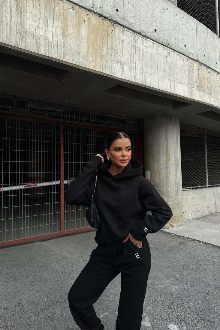 Siyah SAVANNAH Eşofman Takım ATE-0334 - EYYO