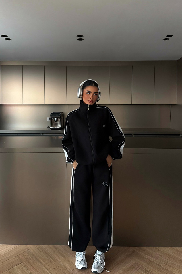 Siyah Gionna Eşofman Takımı ATE-4353 