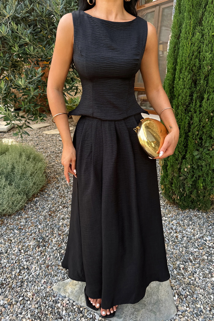 Siyah Emma Etekli Takım ATE-1156 - EYYO