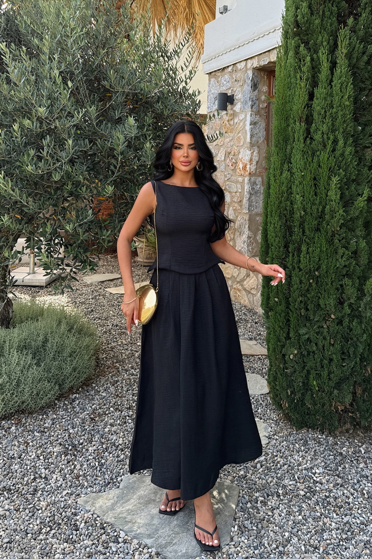 Siyah Emma Etekli Takım ATE-1156 - EYYO