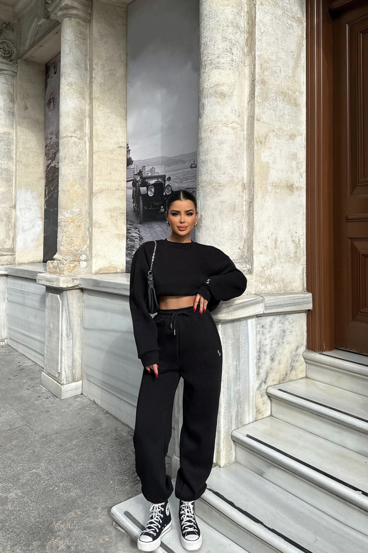 Siyah Eşofman Takım ATE-0765 - EYYO