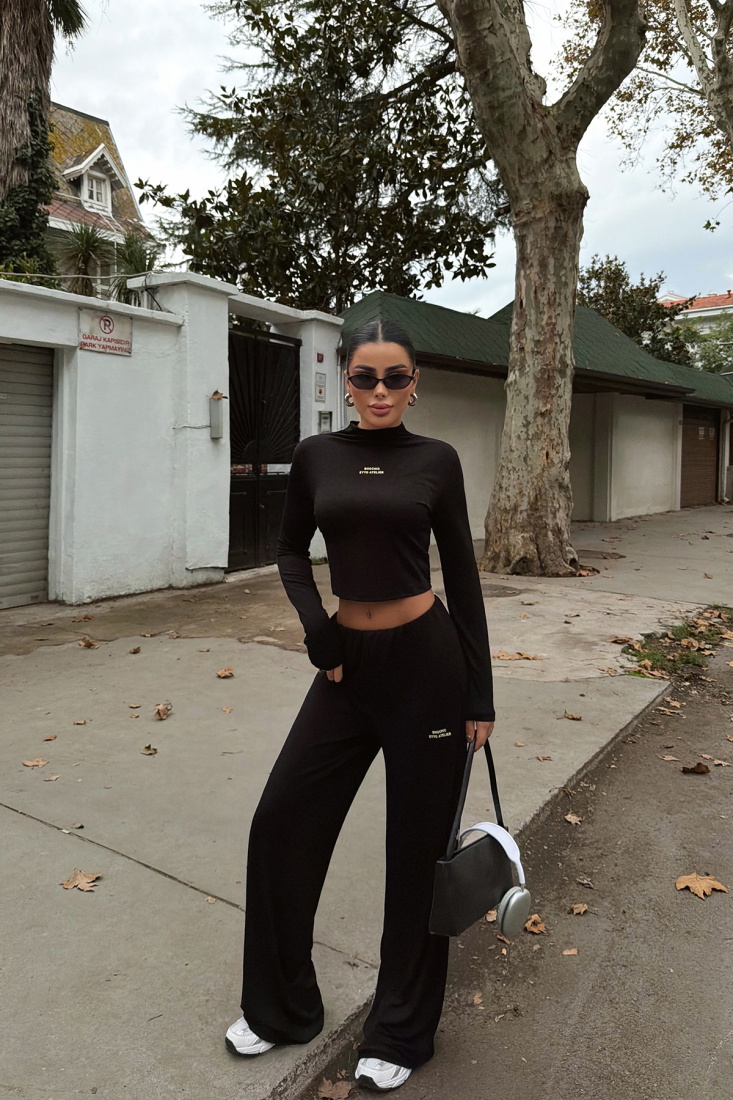 Siyah Revees Alt Üst Takım ATE-3669 - EYYO