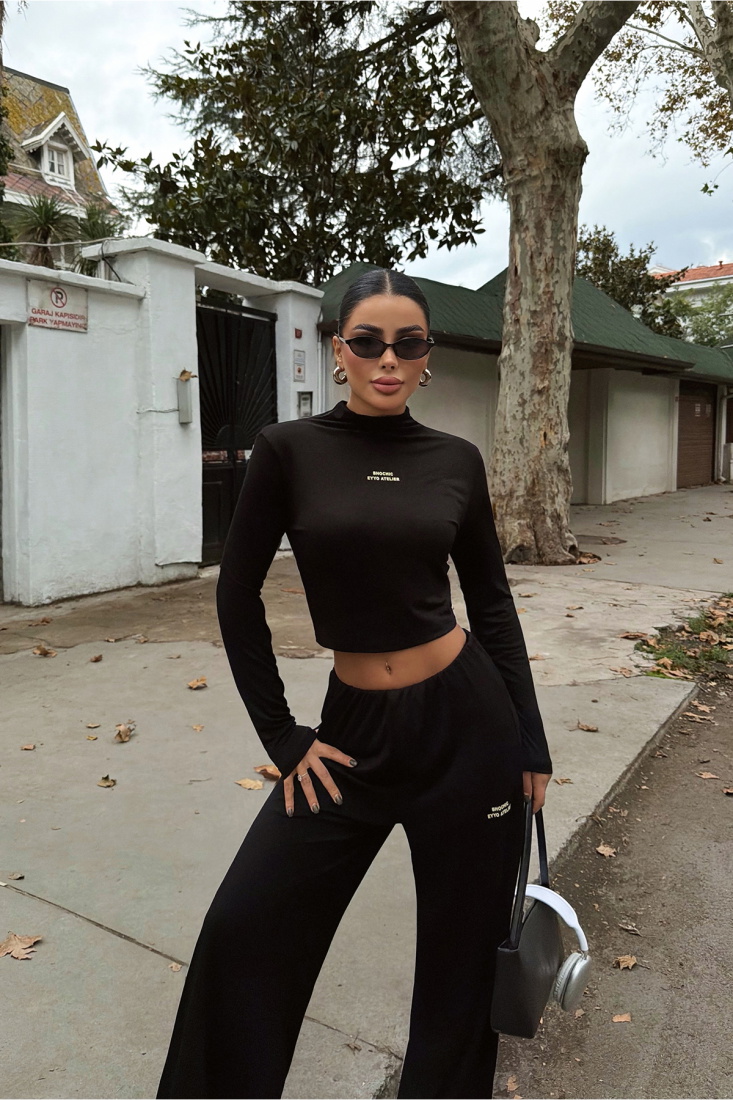 Siyah Revees Alt Üst Takım ATE-3669 - EYYO