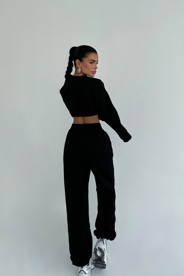 Siyah Fluid Eşofman Takım ATE-3702 - 3