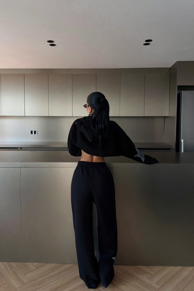 Siyah Stars Eşofman Takım ATE-3720 - 5