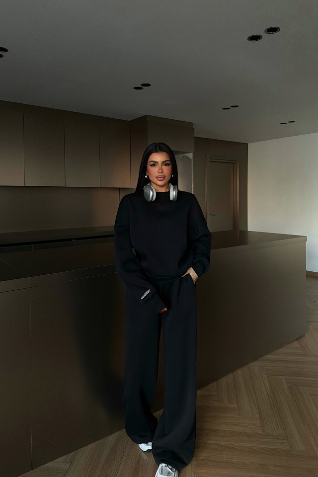 Siyah Manifest Eşofman Takımı ATE-4166 