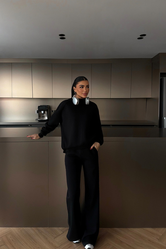 Siyah Revovy Eşofman Takımı ATE-4279 - 4