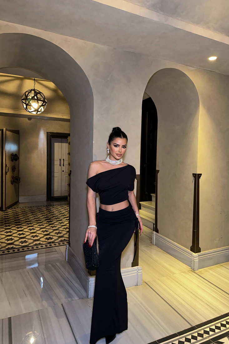 Jemıma Siyah Etekli Takım ATE-0846 - EYYO