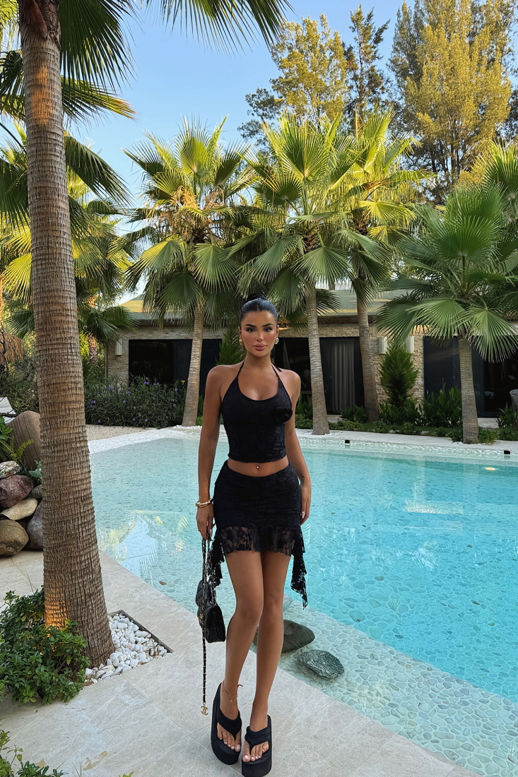 Siyah Darrel Dantel Takım ATE-1257 - EYYO