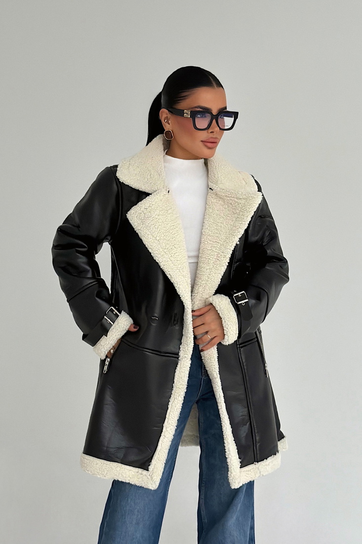 Siyah Dasha Ceket ATE-3788 - EYYO