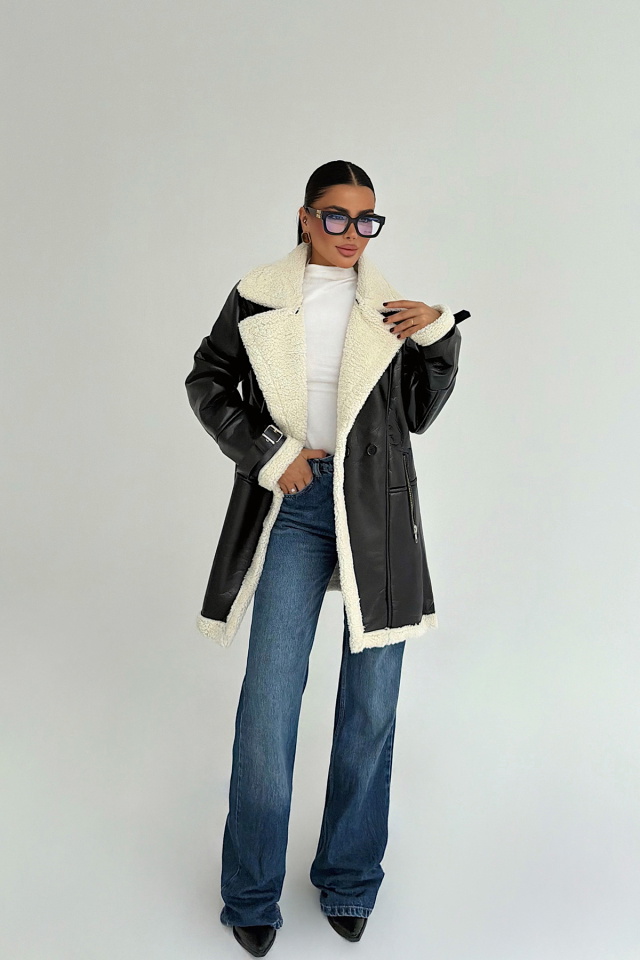 Siyah Dasha Ceket ATE-3788 - 1