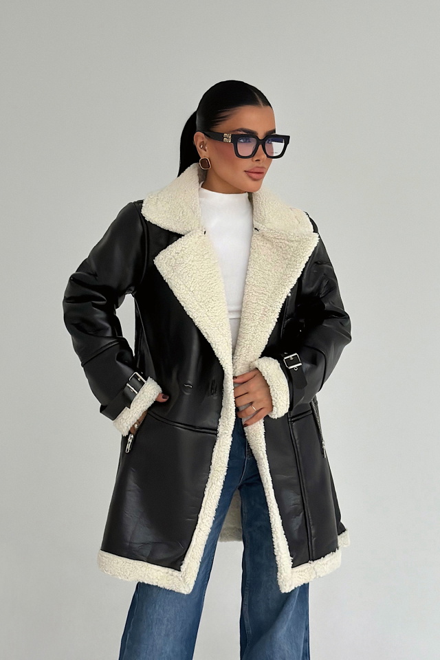 Siyah Dasha Ceket ATE-3788 - 2