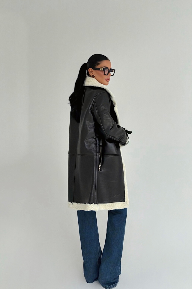 Siyah Dasha Ceket ATE-3788 - 3