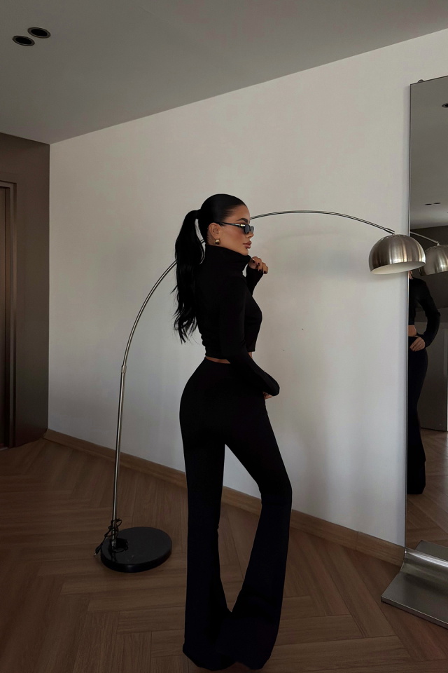 Siyah Bericca Eşofman Takımı ATE-4096 - 4