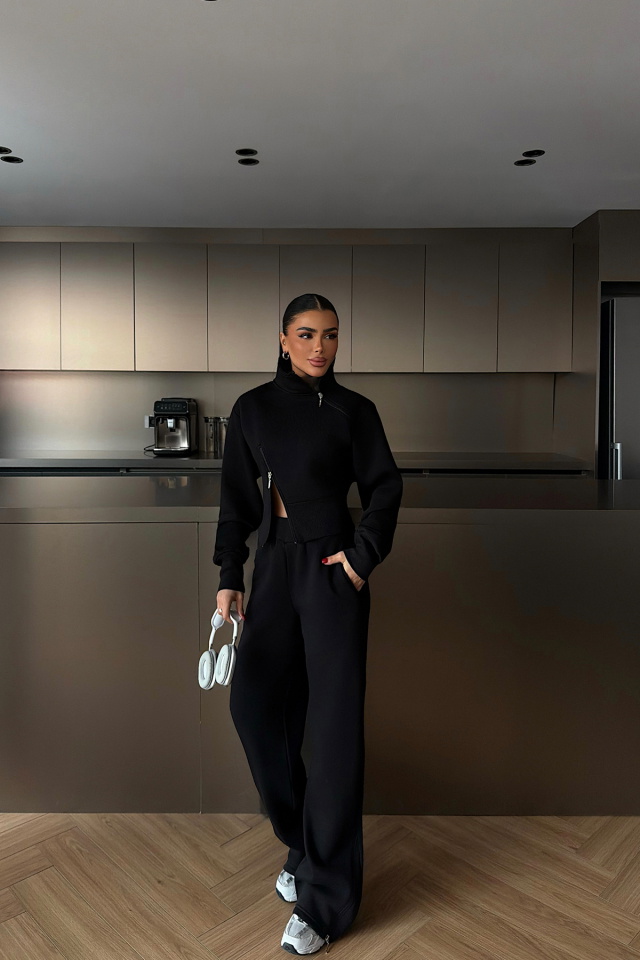 Siyah Belleza Eşofman Takımı