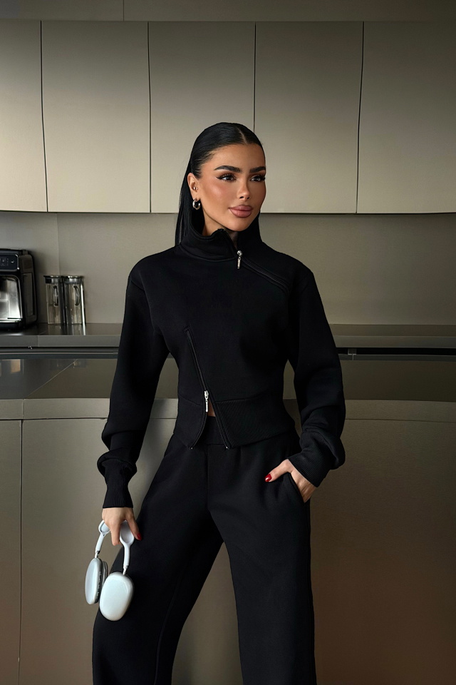 Siyah Belleza Eşofman Takımı