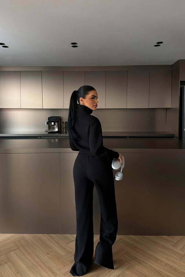Siyah Belleza Eşofman Takımı