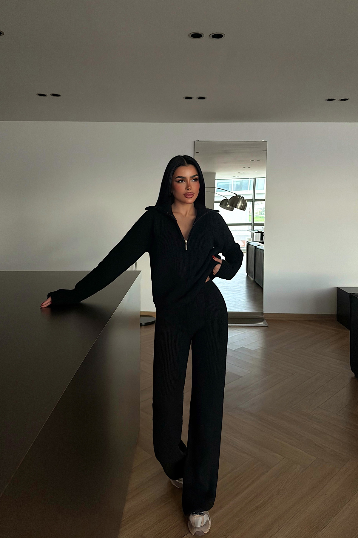 Siyah Nalani Triko Takım - 1