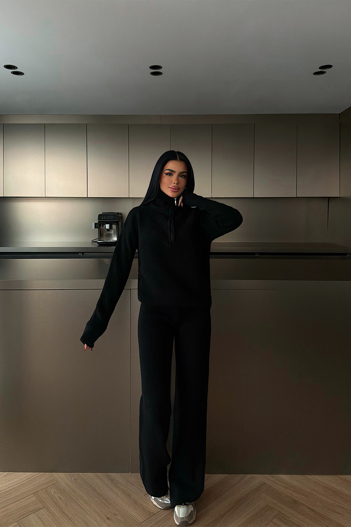 Siyah Nalani Triko Takım - 3