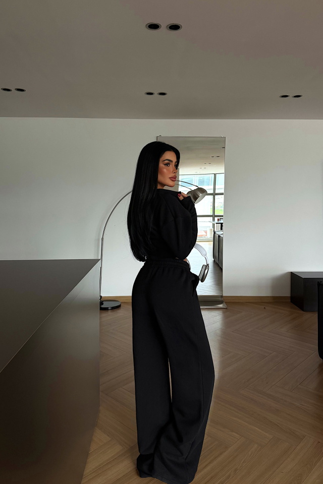 Siyah Doutzen Eşofman Takımı ATE-4136 - 4