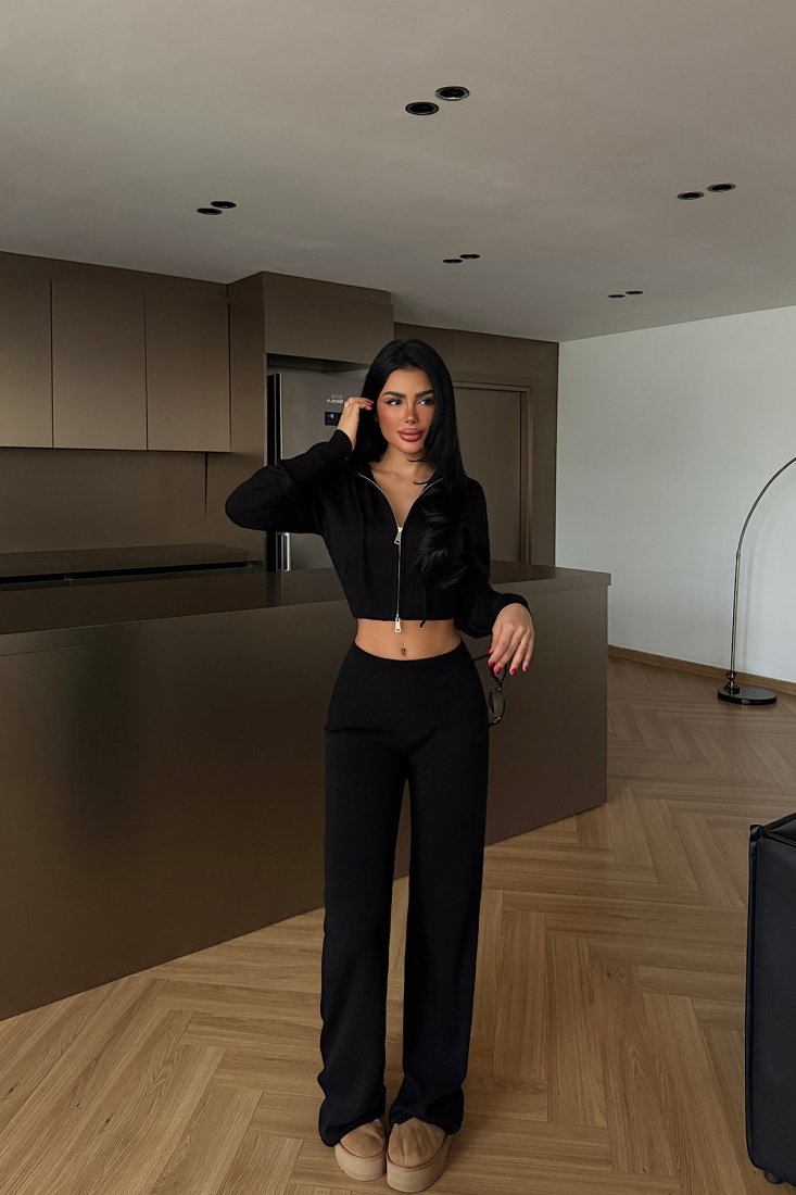 Siyah Vinicia Triko Takım ATE-4329 - EYYO