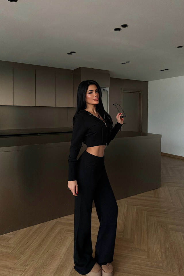 Siyah Vinicia Triko Takım ATE-4329 - 3