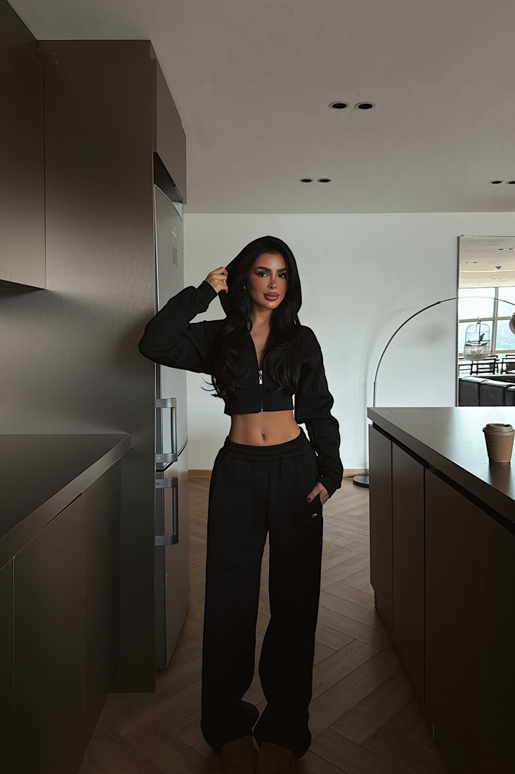 Siyah Joshua Eşofman Takımı ATE-4086 - EYYO