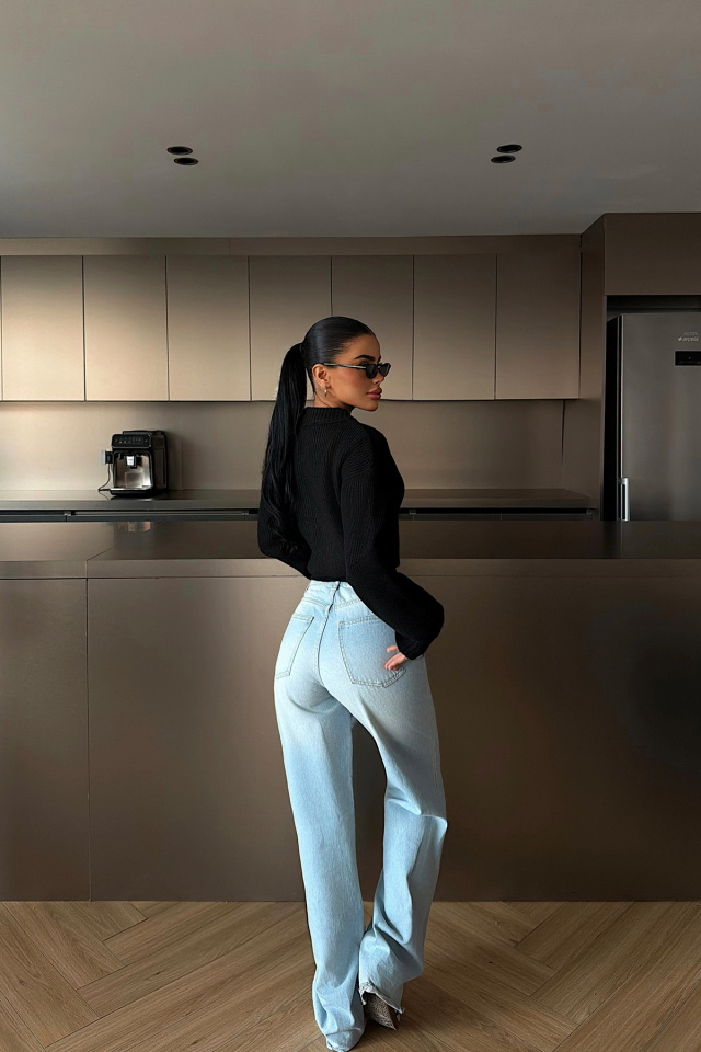 Siyah Lilja Triko Hırka ATE-4059 - 4