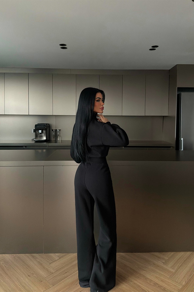 Siyah İssoly Tulum ATE-4294 - 4