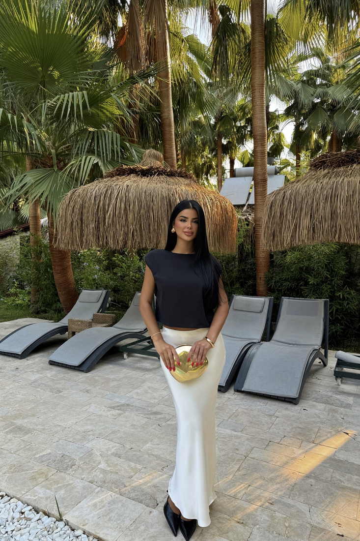 Siyah Arelya Fiyonk Detay Bluz ATE-1302 - EYYO